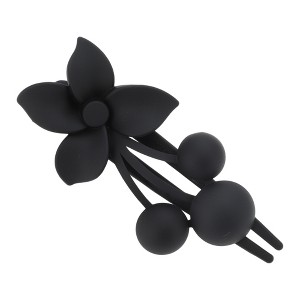 Unique Bargains Frosted Flowers Hair Clips for Christmas 3.35"x1.97"x1.57" 1 Pc - 1 of 4
