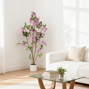 Coucheta 2-Piece Artificial Potted Trees Set, Realistic Faux Plants in Pots for Indoor Home Office Decor - 1 of 4