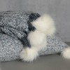 60"x50" Faux Mohair Pom Poms Decorative Throw - Freshmint - 4 of 4