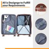 GustoWave Suitcase Set 3 Piece Luggage Set, Carry On Hardside Luggage with TSA Lock Spinner Wheels, ABS Material (20/24/28 in) - 4 of 4