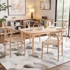Infurnic Accent Chairs, Comfortable Woven Seat with Sturdy Legs, Modern Accent Chairs for Kitchen and Dining Room, Beige, 22"*27.9"*30" - 2 of 4
