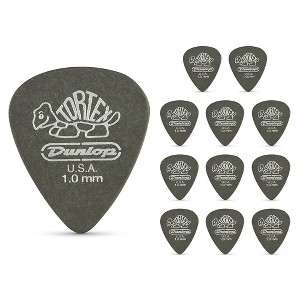 Dunlop Tortex Pitch Black Standard Guitar Picks 1 Dozen - 1 of 4