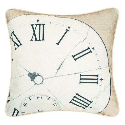 C&F Home 18" x 18" Clock High Definition Pillow