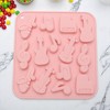 Unique Bargains Chocolate Mould 14-Cavity Musical Note Candy Mould Hand Wash 6.38"x5.94"x0.43" 1 Pc - 2 of 4