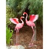 17" Iron Flying Flamingo Metal Décor Statue Pink - Zingz & Thingz: Garden Art, No Battery Required, Outdoor Use - 3 of 3