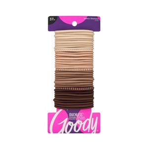 Goody Ouchless  Elastic Hair Ties - 4mm - 37ct - 1 of 3