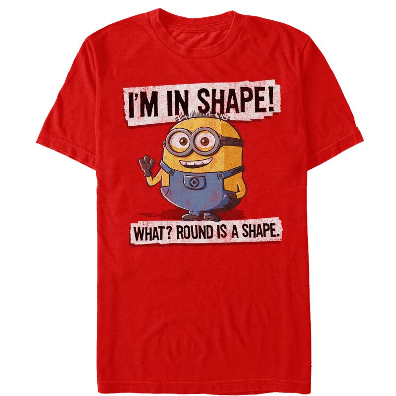 Men's Despicable Me Minion Round Shape T-Shirt, 1 of 5