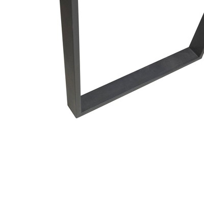 Carlyle 30" Dark Coffee Modern Industrial Computer Desk with Black Metal Legs