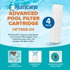 Hurricane 12 Pack HF7468-04 Advanced Pool Filter Cartridge Replacement for PJAN115, Unicel C-7468, Filbur FC-0810, Jandy Industries CL460, CV460 - 2 of 4