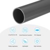 Unique Bargains Water Plumb DIY Crafts High Impact Rigid Round Pipes 8" Length - 3 of 4