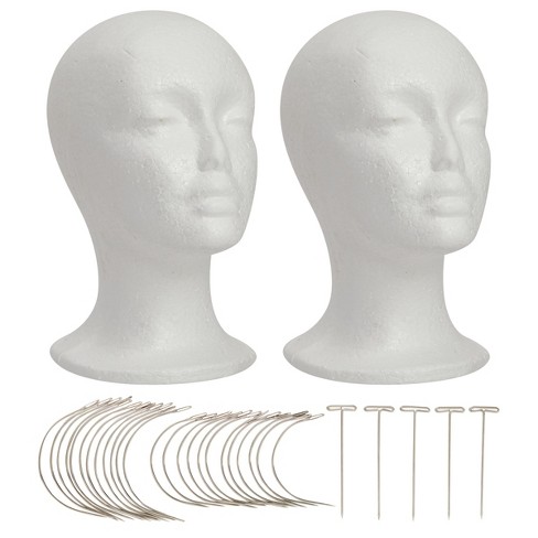 Styrofoam Wig Heads Male Female Decorative Head Mannequin Model HEAD 