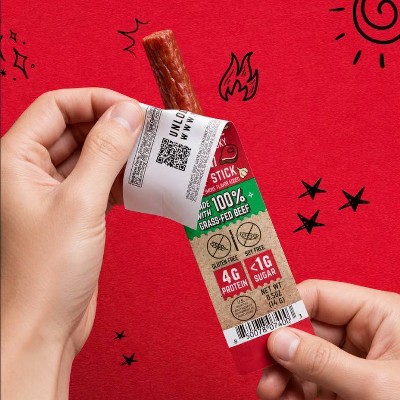 Righteous Felon Craft Jerky Lil Rebels OG Hickory Mini Beef High-Protein Snack Meat Sticks - 7oz/14ct