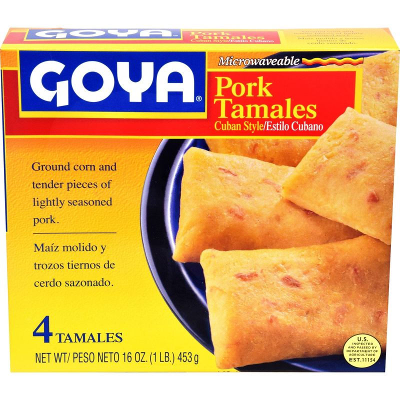 Goya Frozen Cuban Style Pork Tamales - 16oz/4ct, 1 of 5