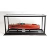 Speed Boat Display Case – Fits 36" Models, Plexiglass Sides, Dark Mahogany Wood By Old Modern Handicrafts - 4 of 4