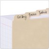 Oxford Index Card Dividers 3" x 5" Manila 100/Pack (40352) - 2 of 4