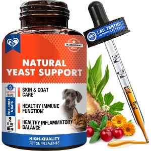 Beloved Pets Natural Yeast Support for Skin & Coat, Healthy Inflammatory Balance in Dogs & Cats 2 Oz - 1 Pack - 1 of 4