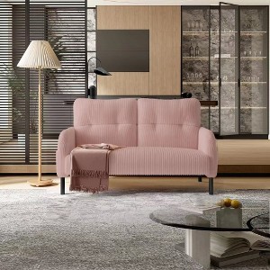LIVAREEmlen Comfortable Monochrome Double Sofa,Corduroy Fabric,Suitable,for Living Rooms and Bedrooms - 1 of 4
