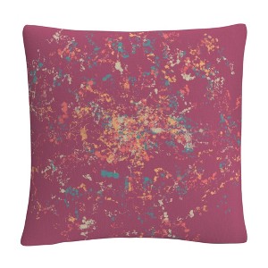 Speckled Colorful Splatter Abstract By Abc 16 X 16 Decorative Throw Pillow by Trademark Fine Art - 1 of 4