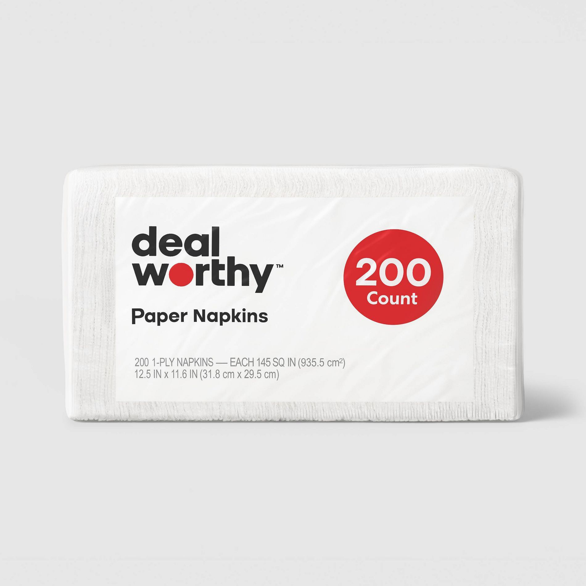 200ct 1-Ply Disposable Napkins - Dealworthy™