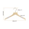 Unique Bargains Wooden Suit Hangers Flat Head Rope Hangers with Swivel Hook 3 Pcs - 2 of 4