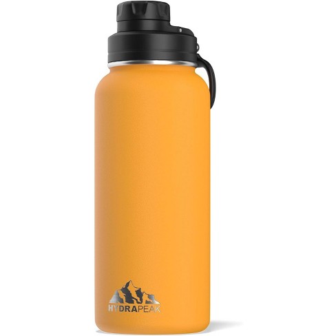 Hydrapeak Wide Mouth Stainless Steel Water Bottle 32oz Mango : Target