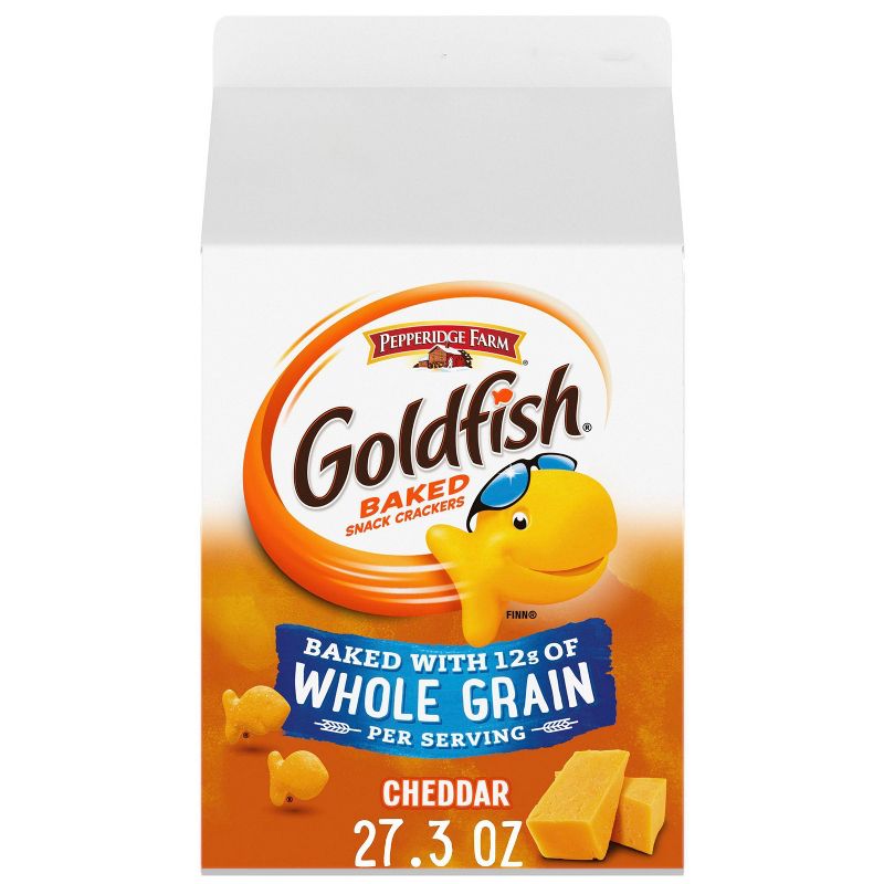 Goldfish Cheddar Crackers Baked with Whole Grain - 27.3oz, 5 of 10