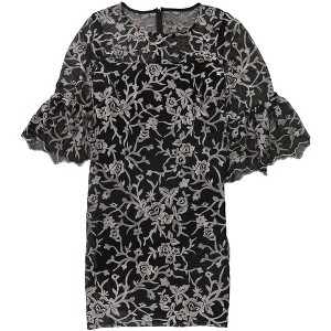 Alex Evenings Womens Lace Illusion Sheath Dress - 1 of 2