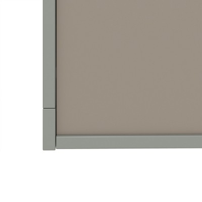 Gray Elevated Pet Feeding Station with Stainless Steel Bowls