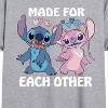 Women's - Lilo and Stitch - Made For Each Other Oversized Graphic T-Shirt - 2 of 4