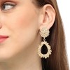 SOHI Women's Corroded Drop Earrings - 3 of 3