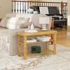 VYNXARIA 3 - Tier Bamboo Shoe Bench: Adjustable, Cushioned & Ideal for Multiple Spaces - 2 of 4