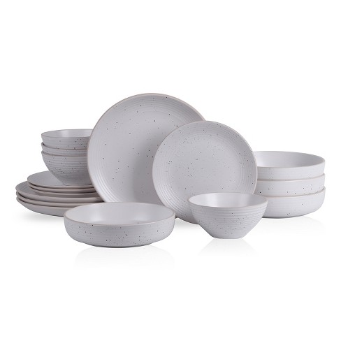 Table 12 16-piece Dinnerware Set, Stonewashed Dinnerware Set For 4  Including Dinner Plates, Dessert & Salad Plates, Bowls, Mugs, Modern  Kitchen Set : Target