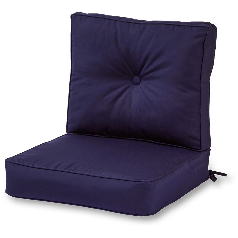 2pc Sunbrella Outdoor Deep Seat Cushion Set - Kensington Garden, 1 of 10