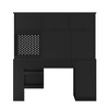 NicBex Home Office Desk L-Shape Morden 2-in-1 Corner Desk with Grid Panel, Drawer, Storage Cabinets and Wooden Frame for Office, Study - 3 of 4
