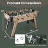 Costway 54" Foosball Table with 2 Balls & 26 Players 2 Bead Style Scorers for Game Rooms - 3 of 4