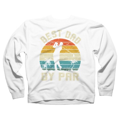 Adult Design By Humans Best Dad By Par Tropical Golf By  Sweatshirt