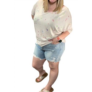 Rainbow Paint Splash Shorts