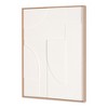 HomeRoots White Geo Mache Brown Shadowbox Wall Art - 4 of 4