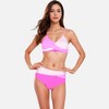 Anna-Kaci Swim Women's Colorblock Bikini Set with Crisscross Wrap Top and High Waist Bottoms - 4 of 4