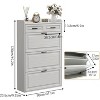 Shoe Storage Cabinet, Shoe Cabinet for Entryway, Narrow Freestanding Shoe Organizer - 2 of 4