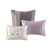 PAGED Comforter Set 7 Piece Embroidered Bedding Comforter Sets Elegant Bedding Set with Decorative Pillows, Bed Skirt - 4 of 4