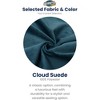 Ultimate Sack 6ft Bean Bag Chair and Footstool, Oversized Comfortable Indoor Floor Lounger, Giant Foam-Filled Furniture for Relaxing, Cloud Suede - 2 of 4
