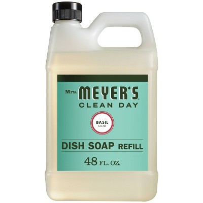 Mrs. Meyer&#39;s Clean Day Basil Liquid Dish Refill - 48 fl oz