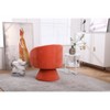 TOAOTBNBO 360° Swivel Accent Chair With Barrel-curved backrest, Modern Armchair for Bedroom Club Chair with Sloping Arms and Stylish Base - 4 of 4
