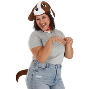 HalloweenCostumes.com One Size   Adult Dog Halloween Costume Accessory Kit, Red/White/Brown - 1 of 4