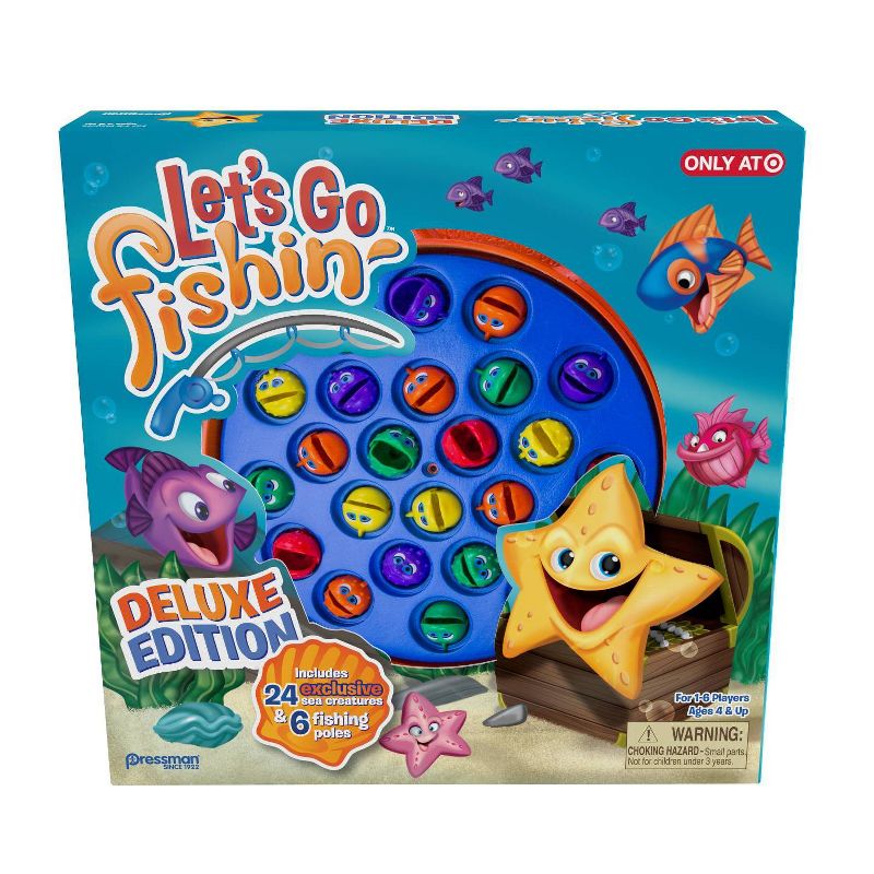 Pressman Let's Go Fishin' Deluxe Game, 1 of 8