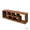 Double L-Shaped TV Stand with Adjustable Display Shelf, Bookcase for Indoor  - The Pop Home - 4 of 4