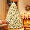 4.5ft/6ft/7.5ft/9ft Artificial Christmas Tree, Full Xmas Tree with  Foldable Base, Metal Hinges & Sturdy Metal Stand for Holiday Decor - 4 of 4