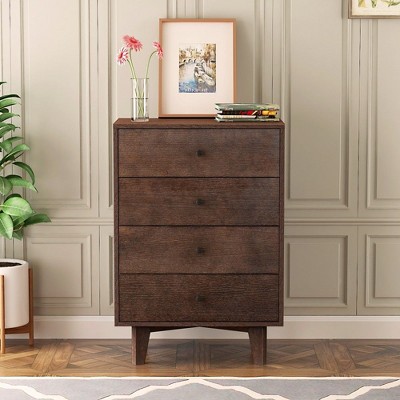 CAVINAS Classical Drawer Dresser for Bedroom,MDF Drawer with Retro Round Handle for Dining Room, Living Room,Kitchen Corridor