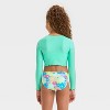 Girls' Floral Printed Rash Guard Set - Cat & Jack™ - 4 of 4